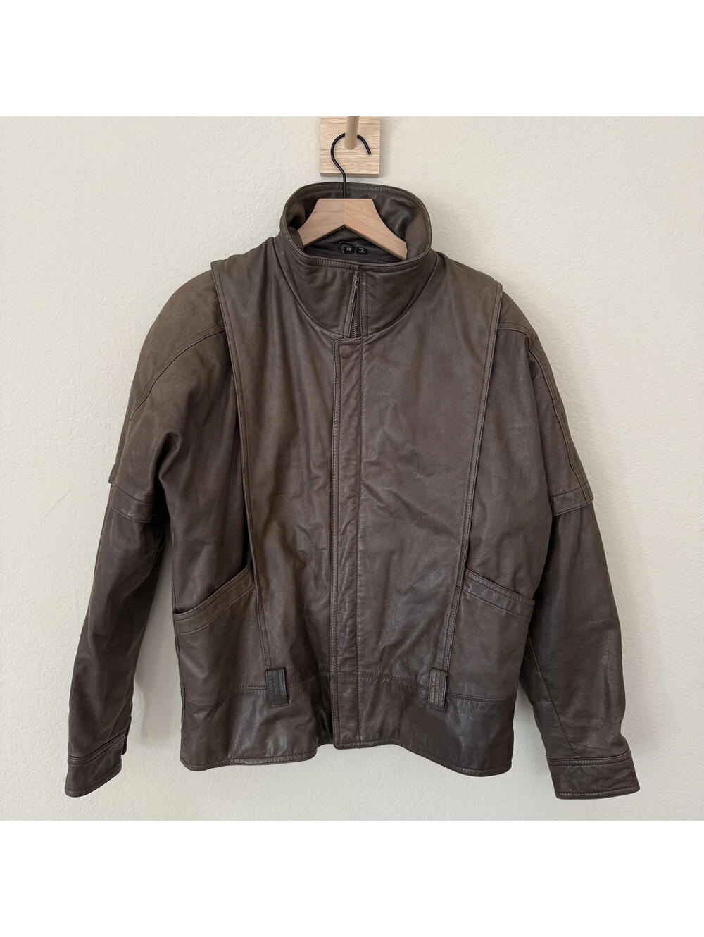Saxony Jacket Men's 40 Brown VNT Genuine Leather